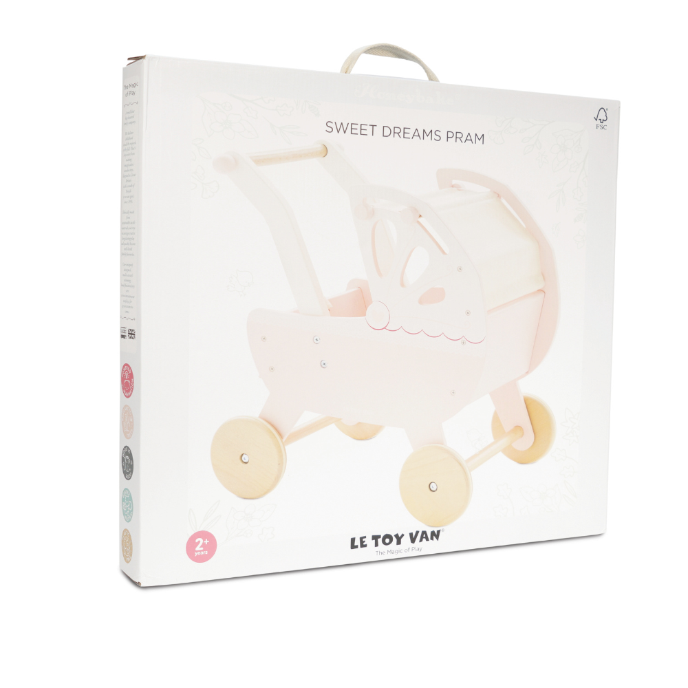 Le Toy Van - Wooden Retro Doll Pram