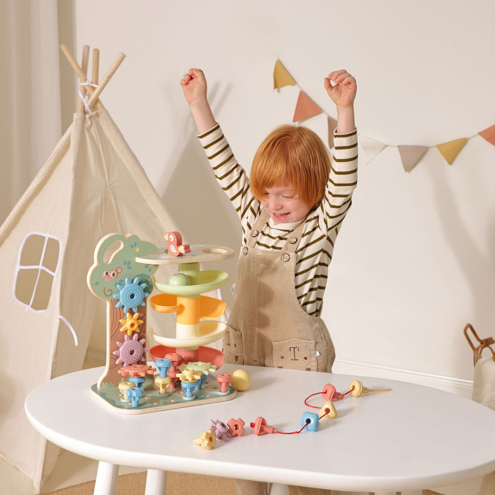TookyToy - Montessori Tree Tower Multi-Activity Toy