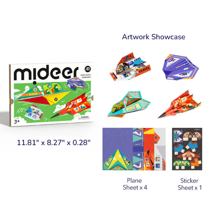 Mideer - Origami Paper Craft Kit: Flight Diary
