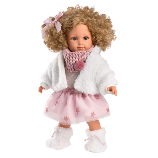 Llorens - Baby Girl Doll with Pink Clothing & Accessories: Elena - 35cm