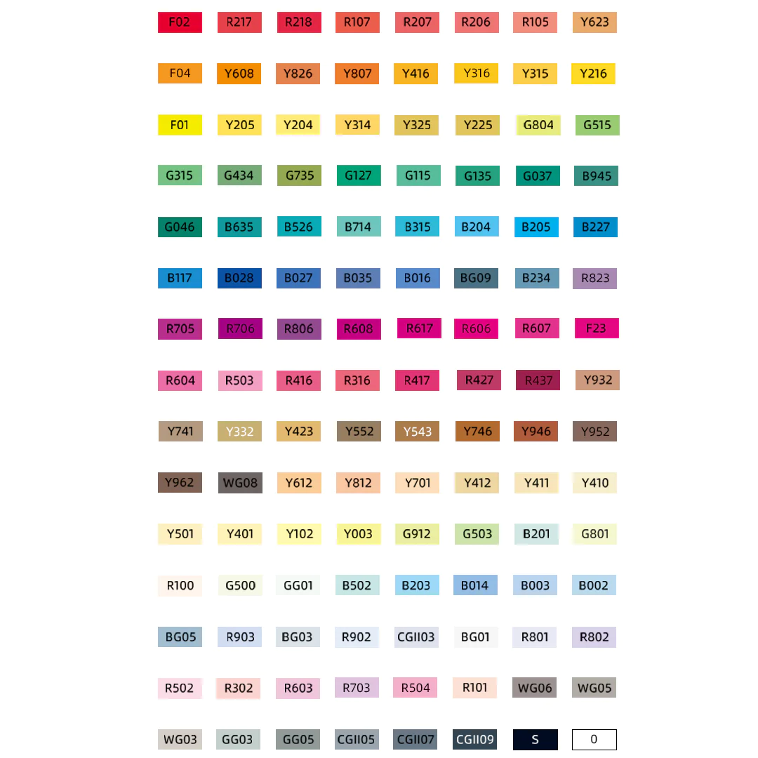 Mideer - Let's Paint - Dual Tip Oily Marker - 120 Colours With Bag
