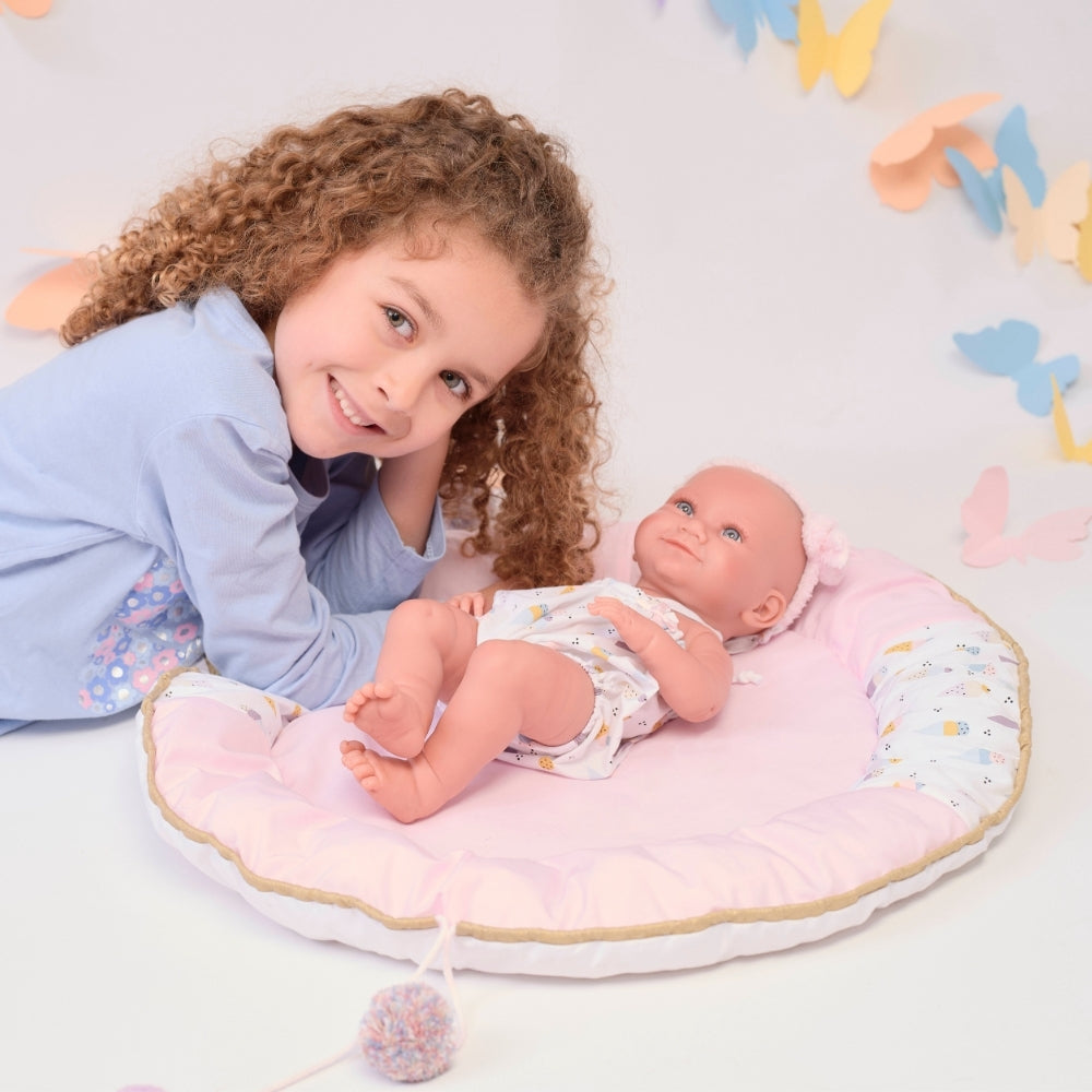 Llorens - Anatomically Correct Baby Girl Doll with Clothing & Mat: Nica - 40cm