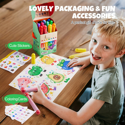 Jar Meló - Scented Markers - 12 Washable Non-Toxic Colours