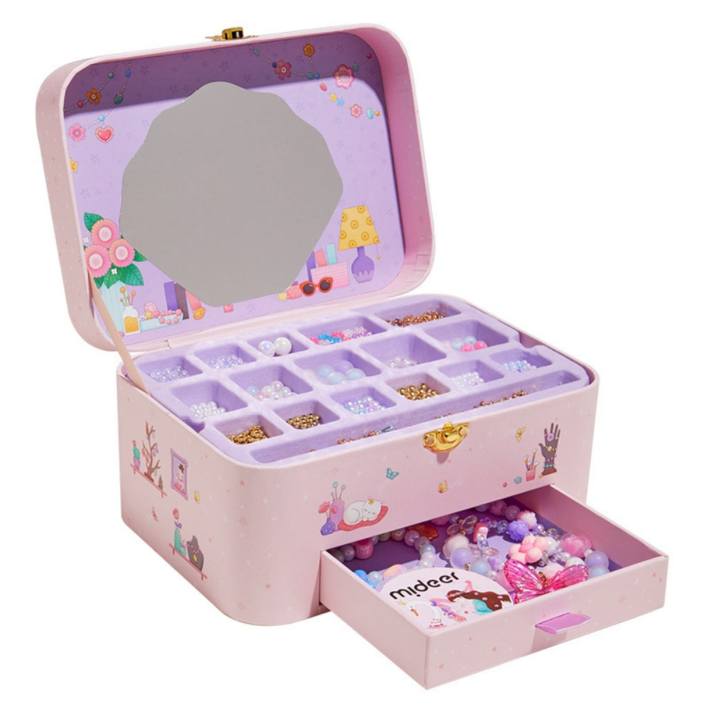 Mideer - Charm Bracelet Making Kit & Jewellery Box for Kids