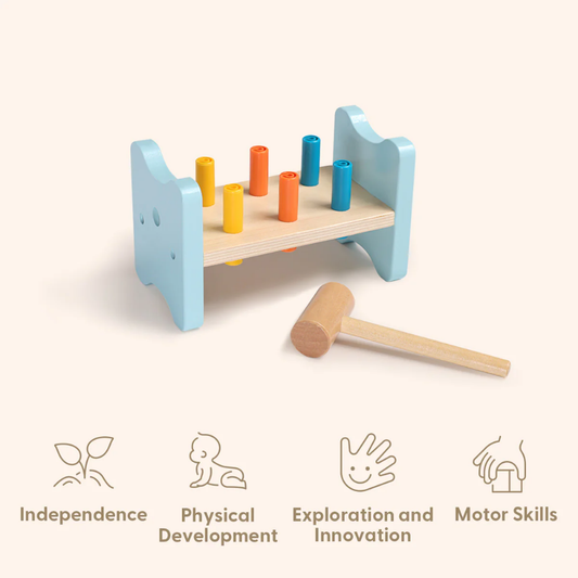 TookyToy - Montessori Activity Box The Thinker Playset - 7-12 Months
