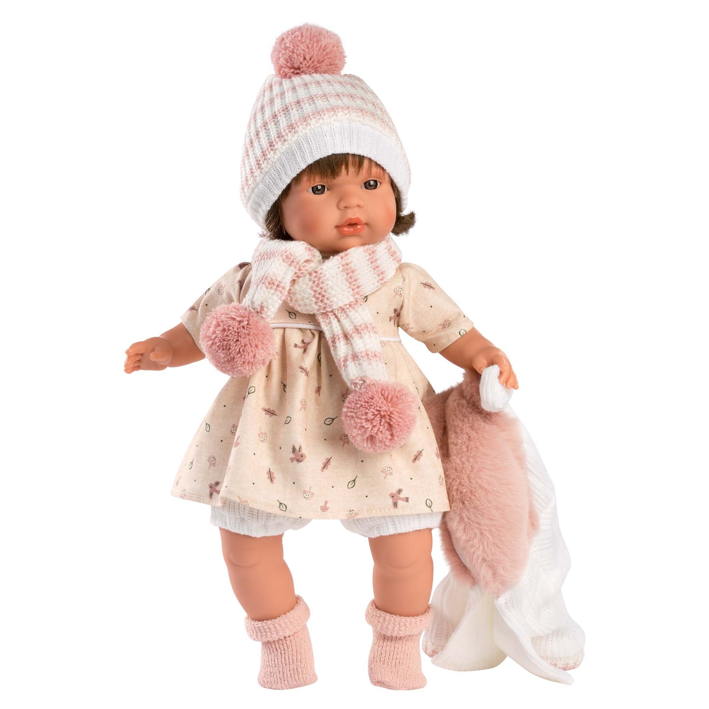 Llorens - Baby Girl Doll with Crying Mechanism & Clothing: Lola - 38cm