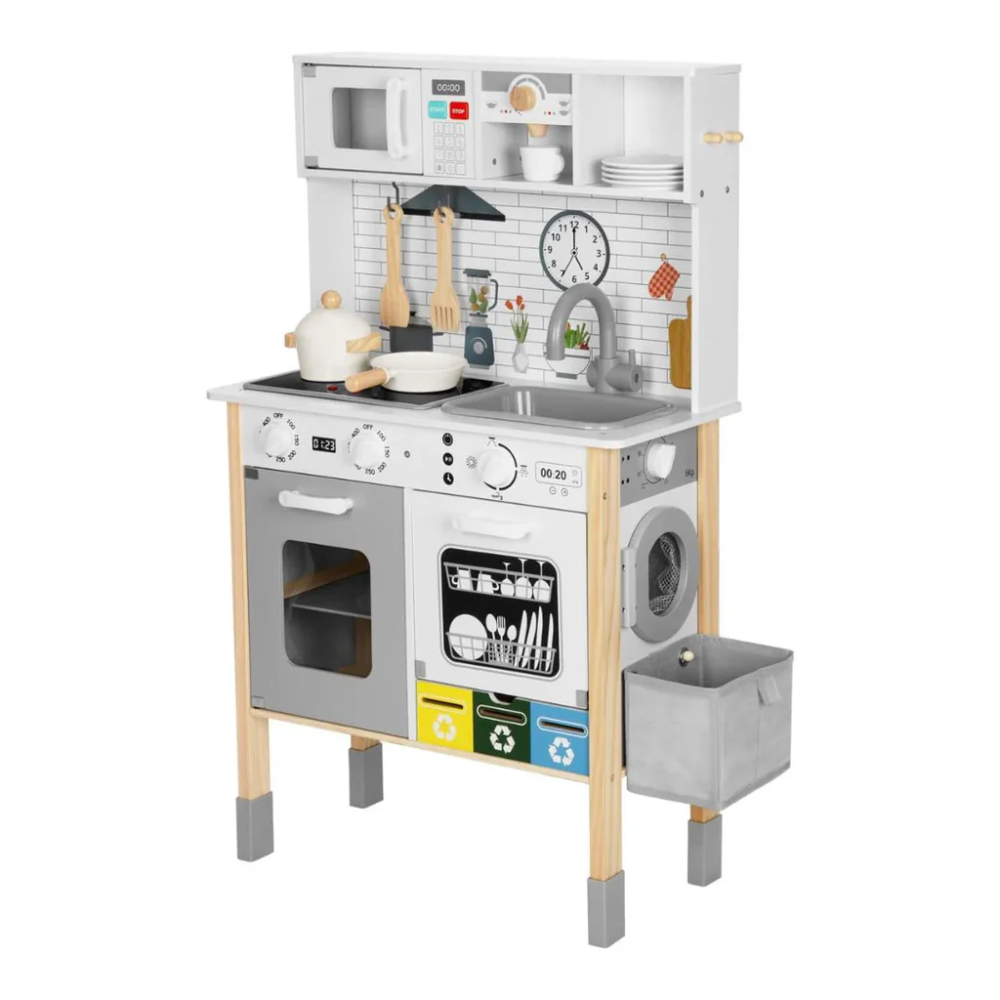 TookyToy - Pretend Play Multifunctional Kitchen Set - White