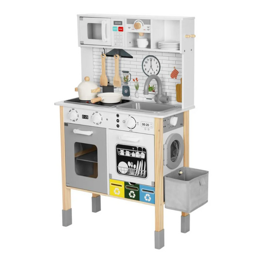 TookyToy - Pretend Play Multifunctional Kitchen Set - White