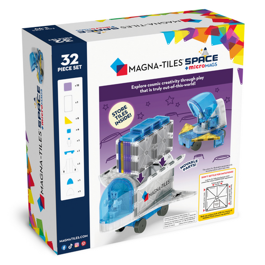 Magna-Tiles - Magnetic Construction Set - MagneticSpace - 32pcs