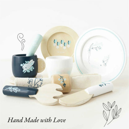 Le Toy Van - Wooden Cutlery & Dinner Set - 10pcs