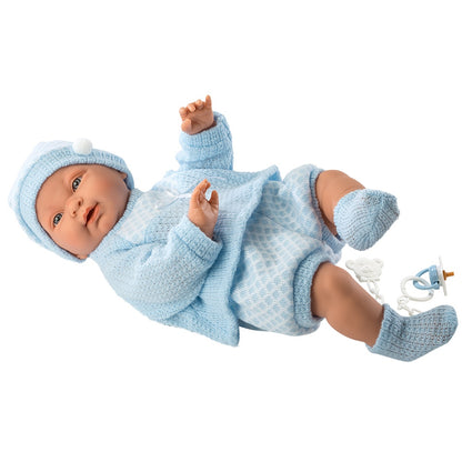 Llorens - Anatomically Correct Baby Boy Doll with Clothing: Hugo - 45cm