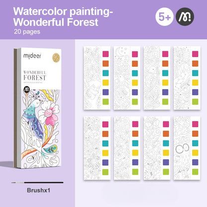 Mideer - Watercolour Painting Set - Travel Size - Wonderful Forest