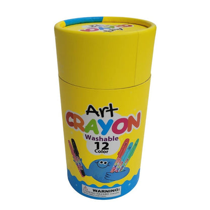 TookyToy - Twistable Washable Silky Crayons - 12 Colours