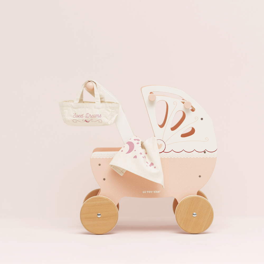 Le Toy Van - Wooden Retro Doll Pram