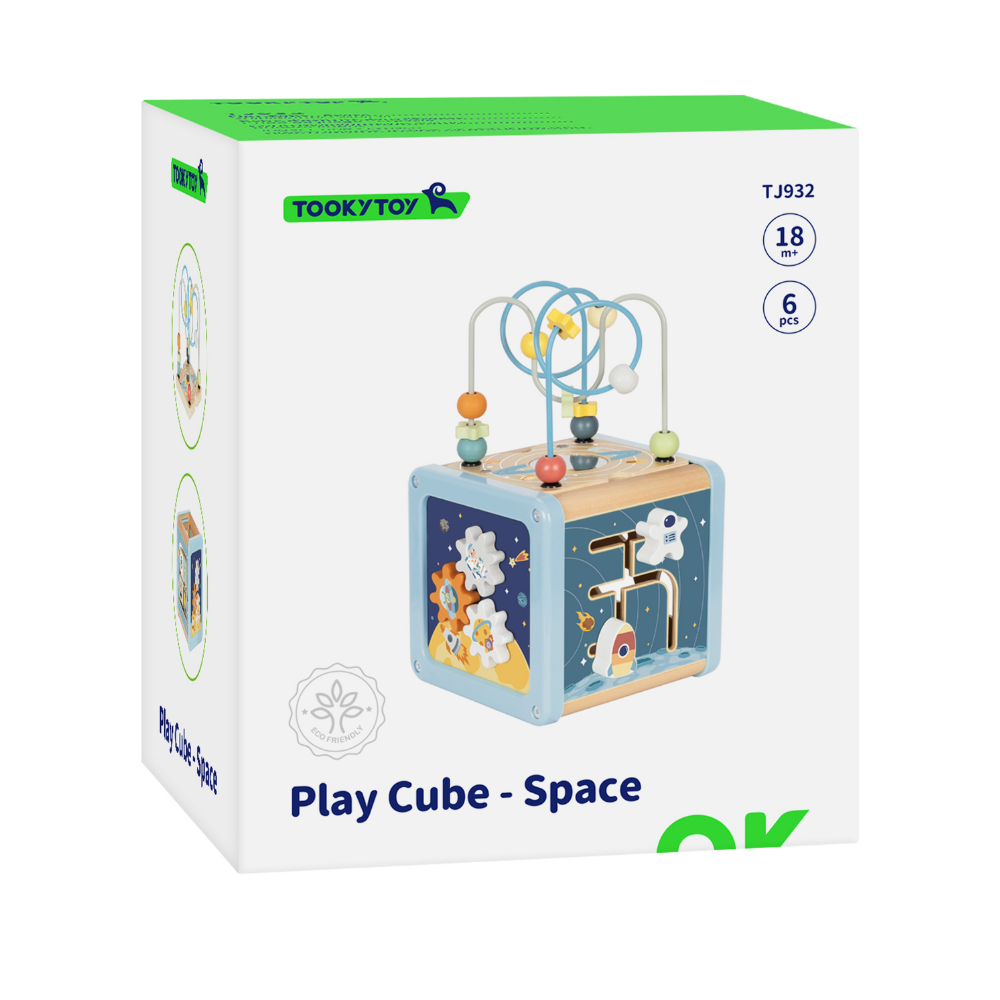 TookyToy - Space Play Cube Activity Toy