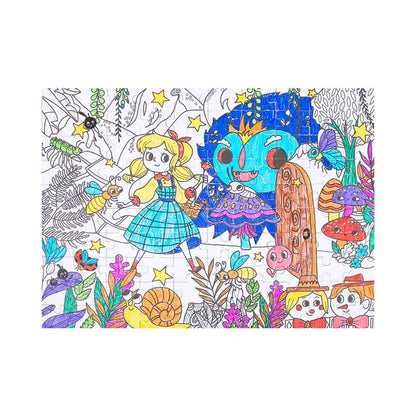 TookyToy - Colouring Puzzle - Secret Garden - 100pcs - Motherhood
