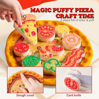Jar Meló - Magic Puffy Pizza Kit - 3D Art & Pretend Play Cooking Set