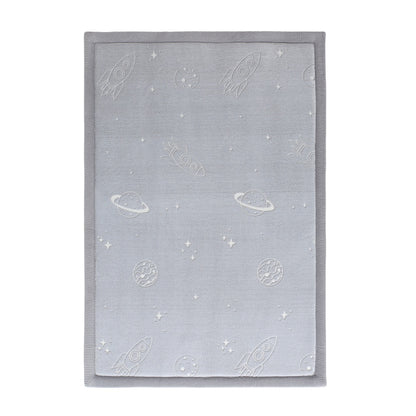 Hakuna Matte - GlowCloud Play Mat Carpet Glow in the Dark - Planets 170 x 120 x 2.5 cm