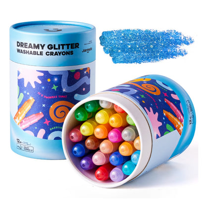 Jar Meló - Twistable Washable Glitter Crayons - 24 Colours