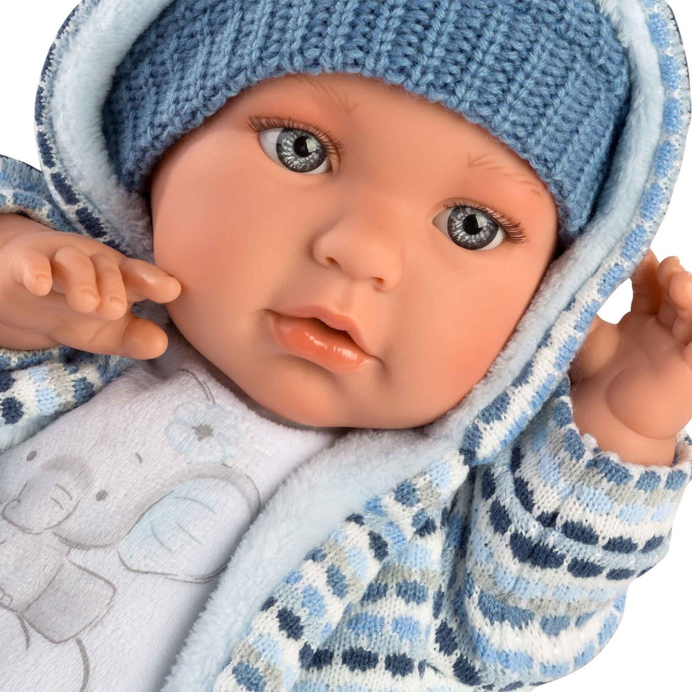 Llorens - Baby Boy Doll with Clothing & Blue Accessories: Enzo - 42cm