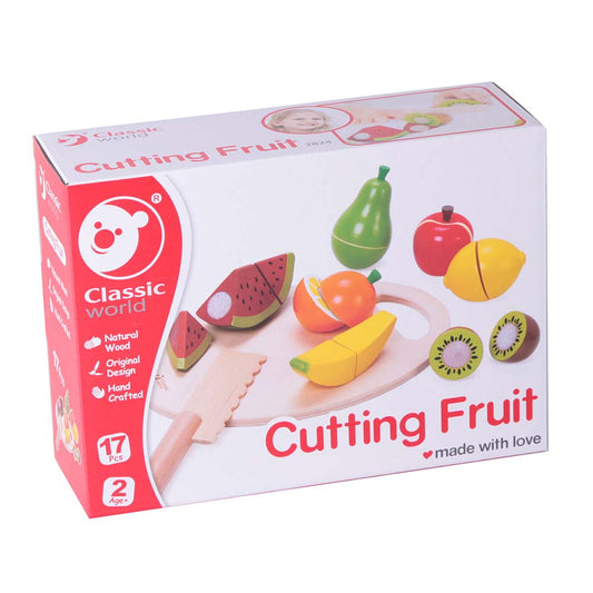 Classic World - Pretend & Play - Cutting Fruit - 9pcs - Motherhood