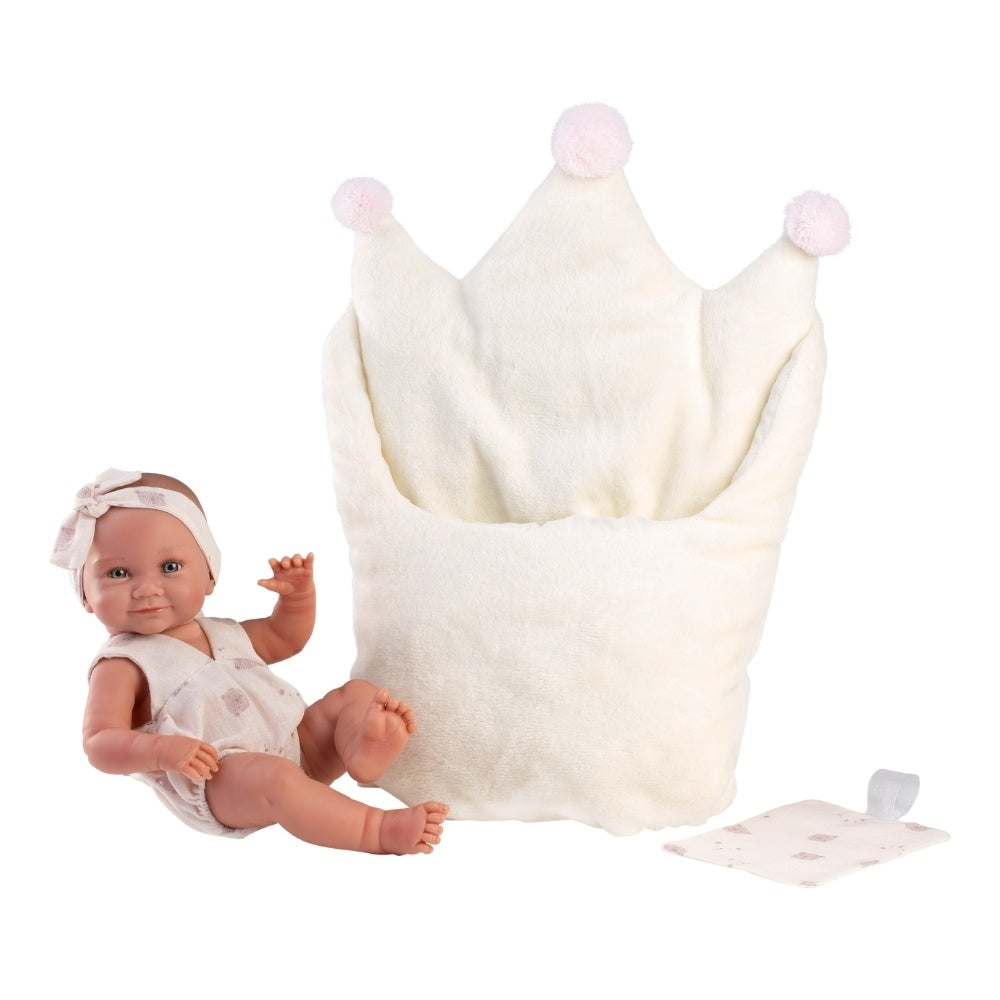Llorens - Anatomically Correct Baby Girl Doll with Clothing & Sleeping-bag: Nica - 40cm