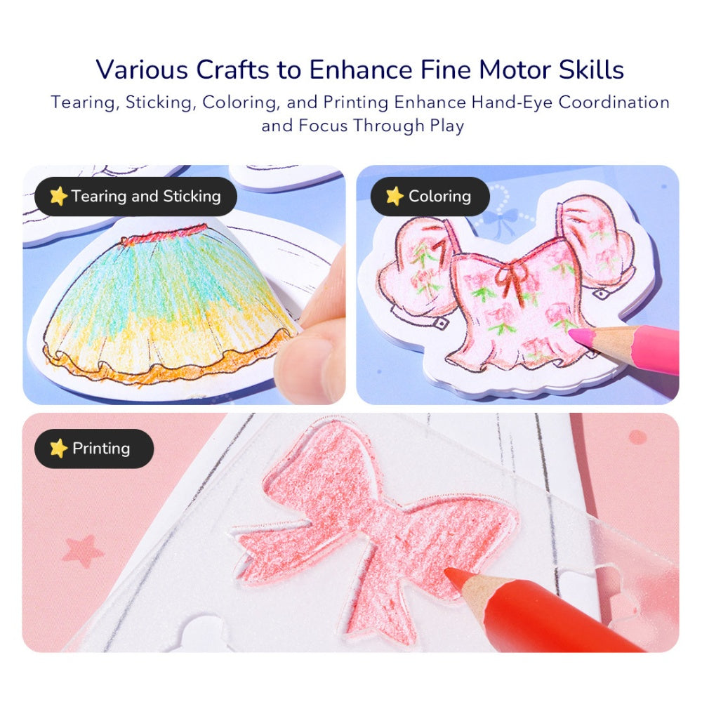 Mideer - Dress-Up Collage Arts & Crafts Set: Sparkling Ball Night