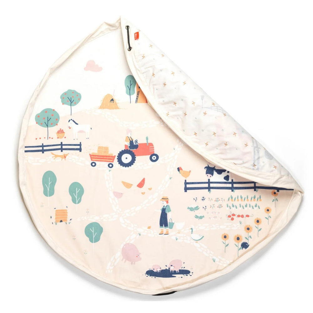 Play&Go - 3-in-1 Playmat & Toy Bag - Farm