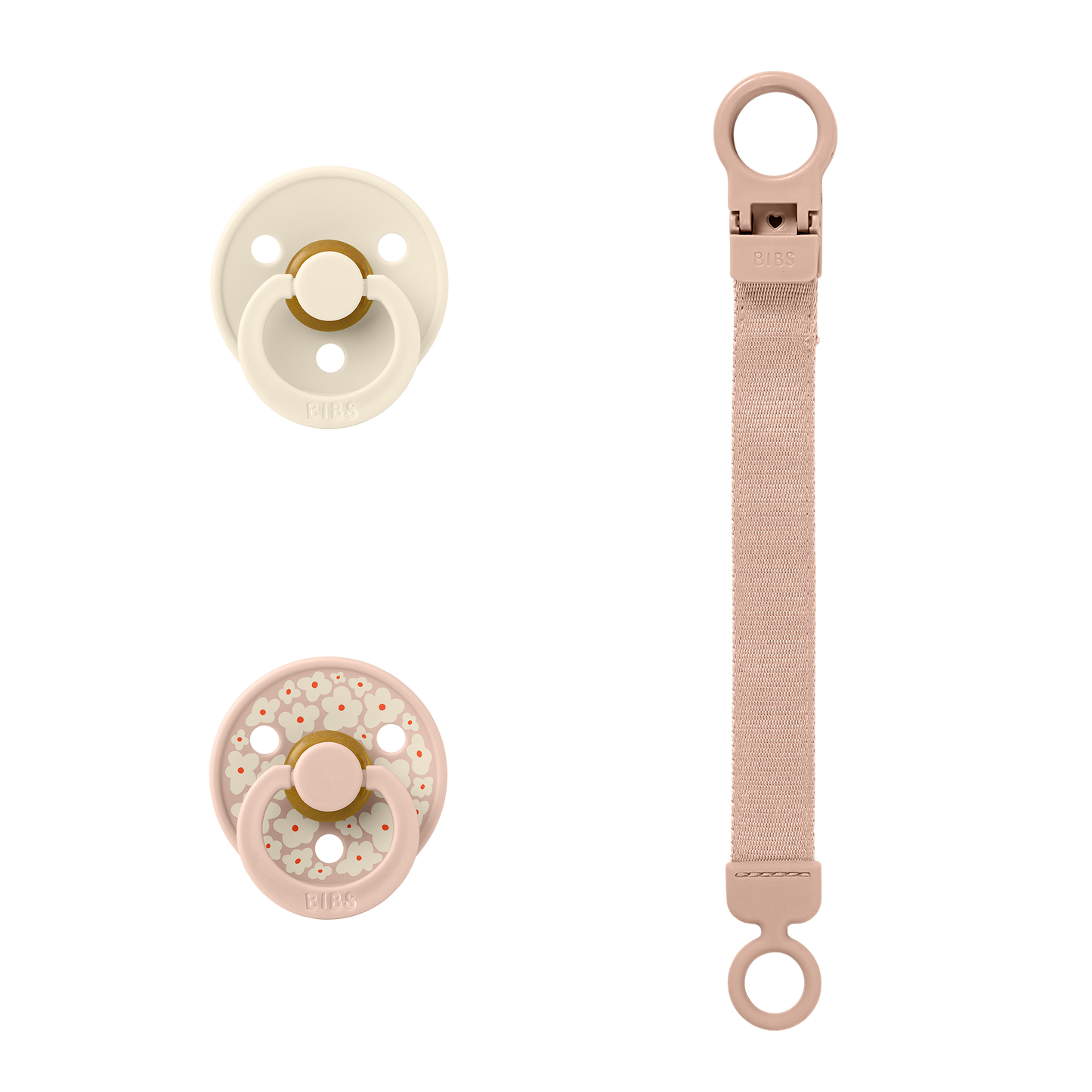 BIBS Colour Pacifier & Loop Clip Gift Set - Motherhood