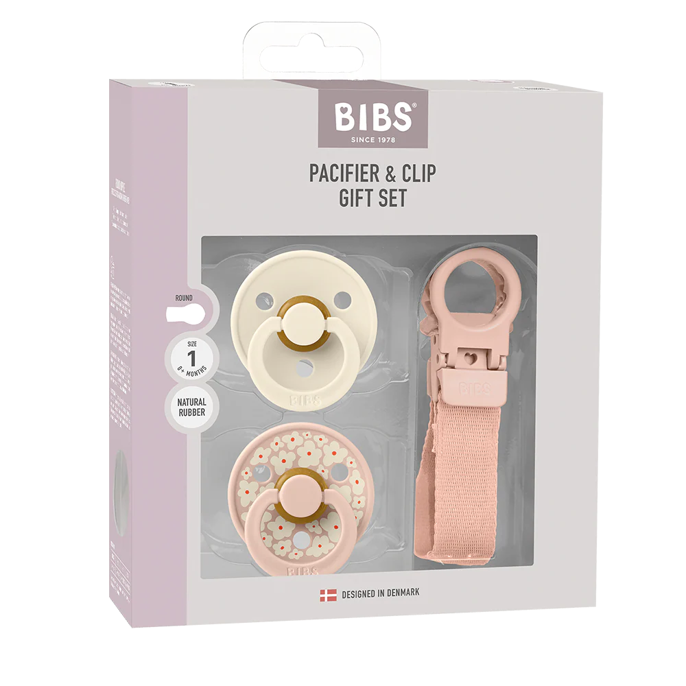 BIBS Colour Pacifier & Loop Clip Gift Set - Motherhood