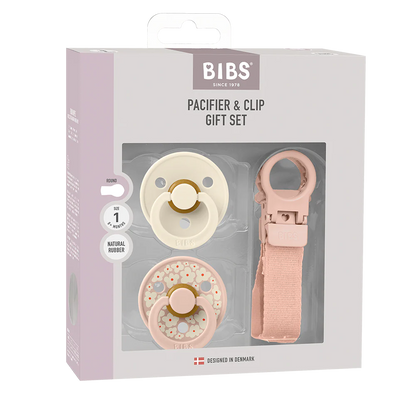 BIBS Colour Pacifier & Loop Clip Gift Set - Motherhood