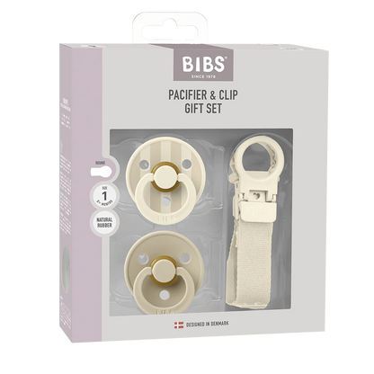 BIBS Colour Pacifier & Loop Clip Gift Set - Motherhood