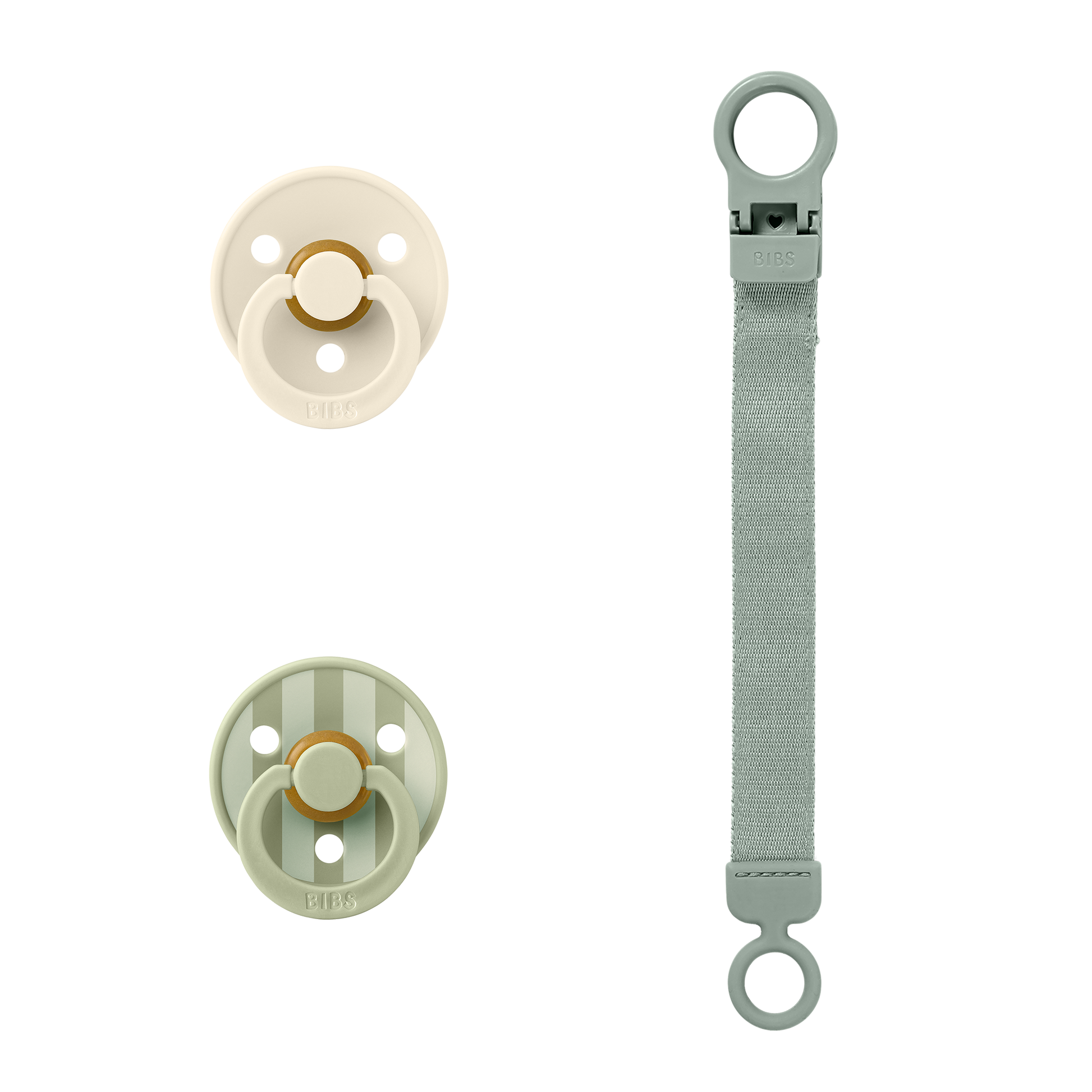 BIBS Colour Pacifier & Loop Clip Gift Set - Motherhood