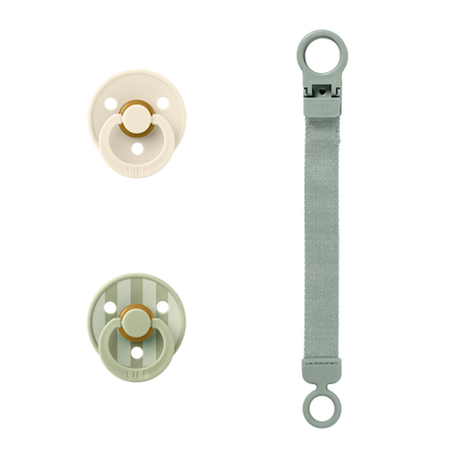 BIBS Colour Pacifier & Loop Clip Gift Set - Motherhood