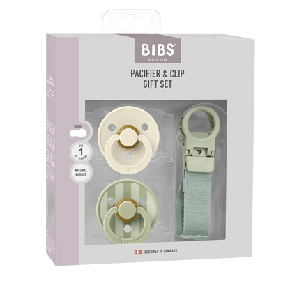 BIBS Colour Pacifier & Loop Clip Gift Set - Motherhood