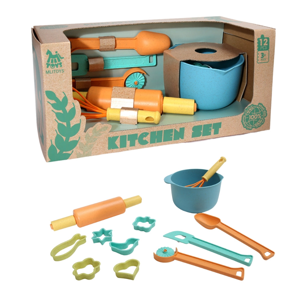 Mingli Toys - Pretend & Play - Baking Set - Eco-friendly - 12 Pieces