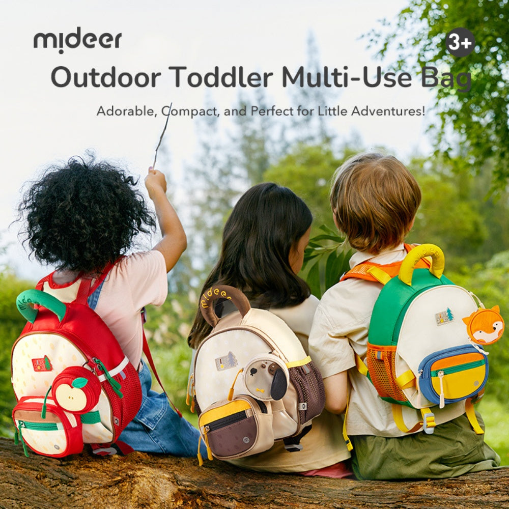 Mideer - Kids Outing Backpack with Safety Features - Orange