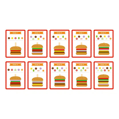 TookyToy - Making A Burger - Stacking & Sequencing Activity Toy