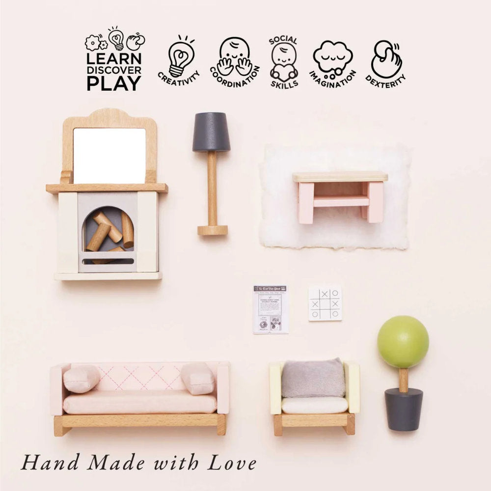 Le Toy Van - Dolls House Furniture: Living Room - 19pcs
