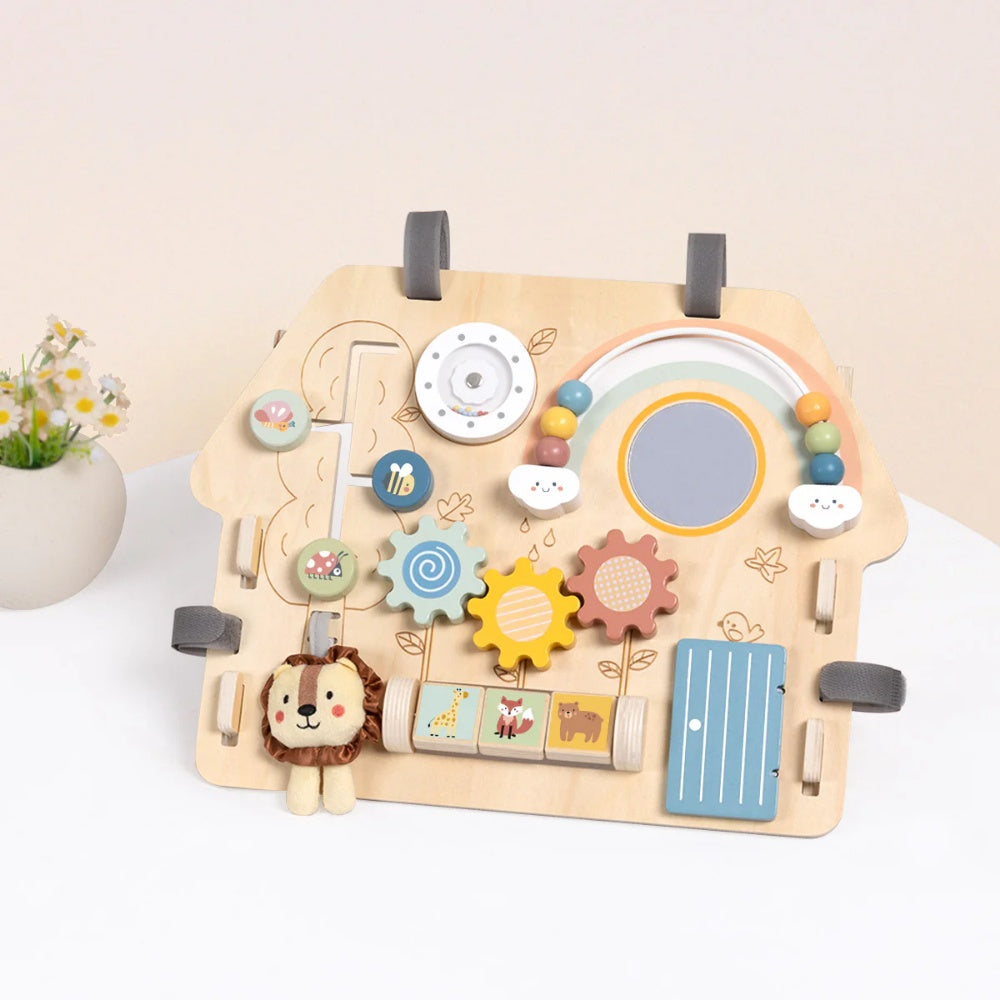 TookyToy - 2-in-1 Montessori Activity Busy Board
