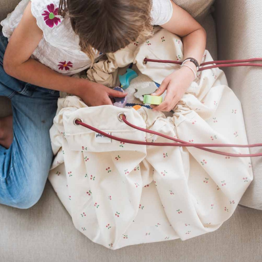 Play&Go - 3-in-1 Playmat & Toy Bag - Cherry Cherry