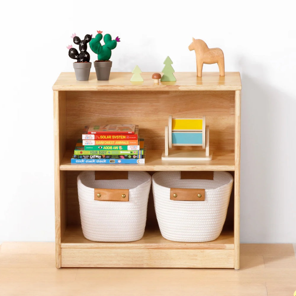 TookyToy - Wooden Shelf and Toy Storage for Kids Room: Rubber wood 60x60cm