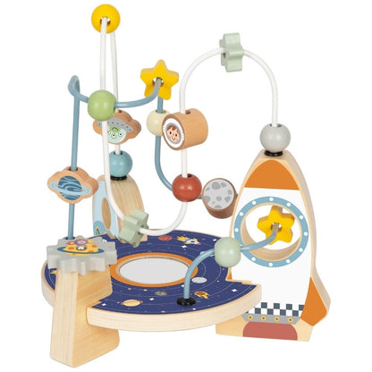 TookyToy - Wooden Bead Maze Acitivty Toy - Space