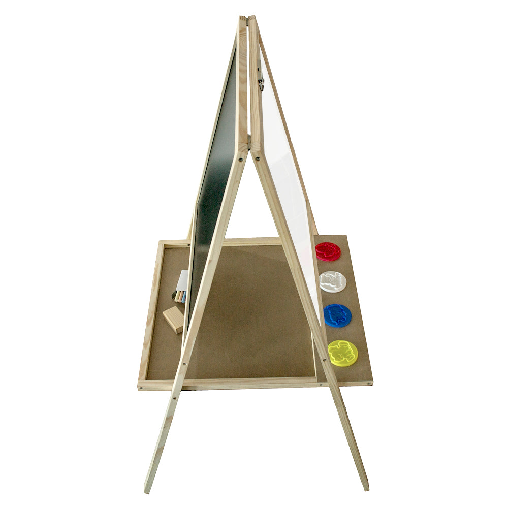Classic World - 5-in-1 - Blackboard & Whiteboard Art Easel - 58 x 4 x 116 cm