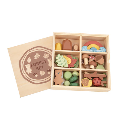 TookyToy - My Little Forest - Wooden Sorting Play Box - Motherhood