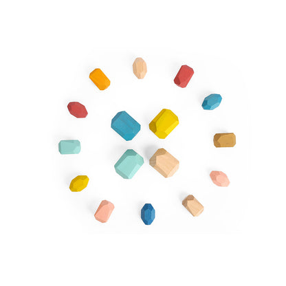 TookyToy - Wooden Stacking Stones