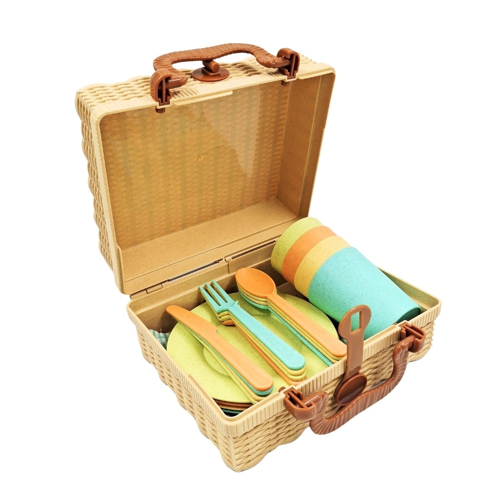 Mingli Toys - Pretend & Play - Picnic Set - Eco-friendly - 25 Pieces