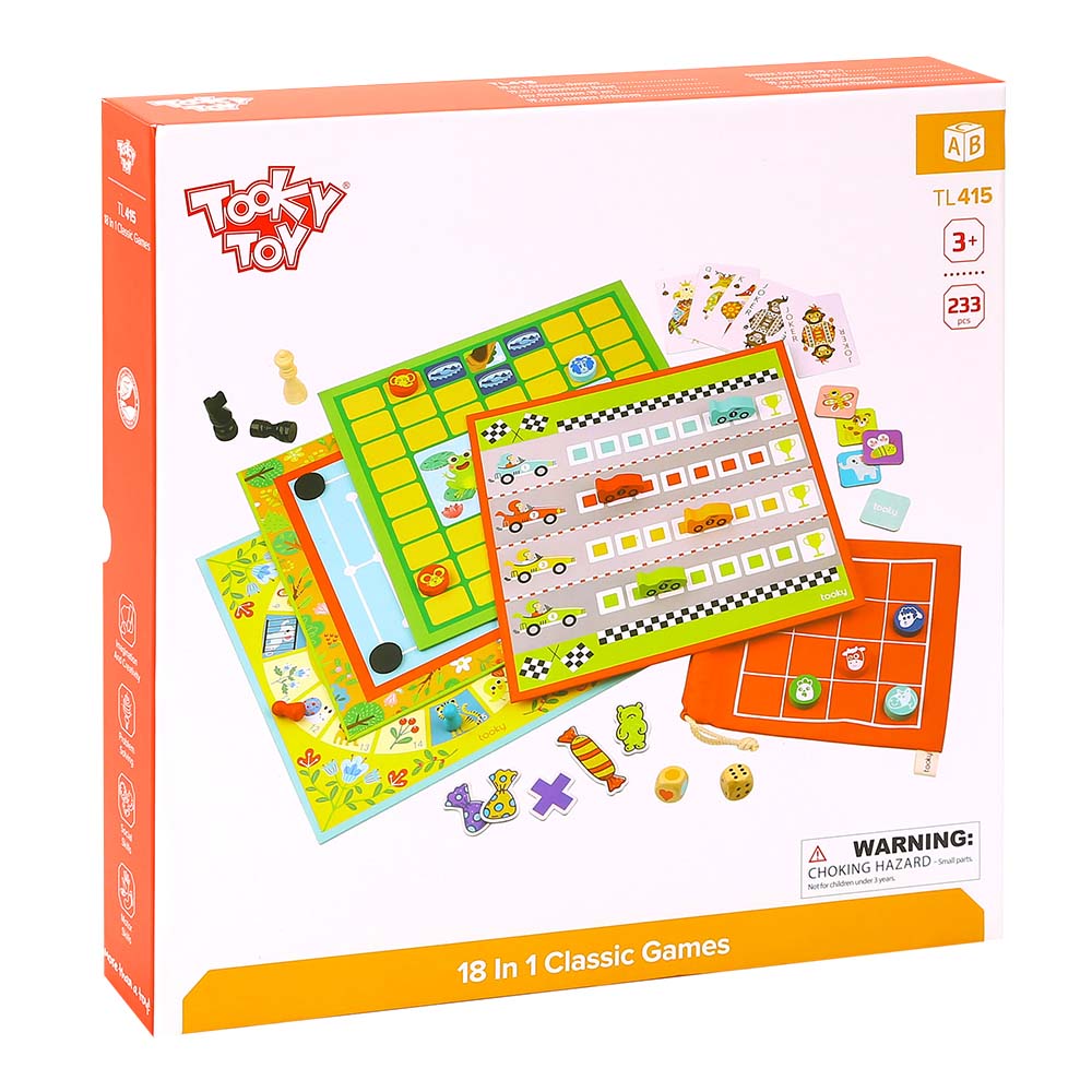 TookyToy - 18-in-1 - Classic Game Set - Motherhood