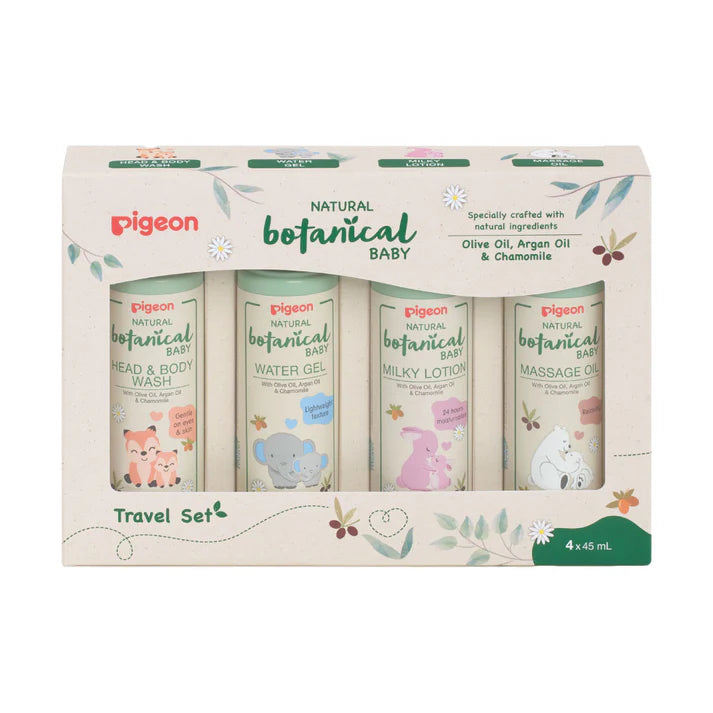 Pigeon - Baby Travel Set Natural Botanical