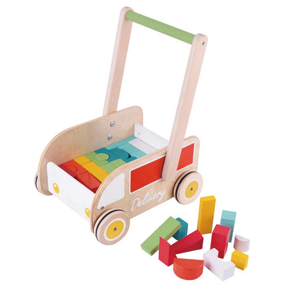 Classic World - Baby Walker with Building Blocks